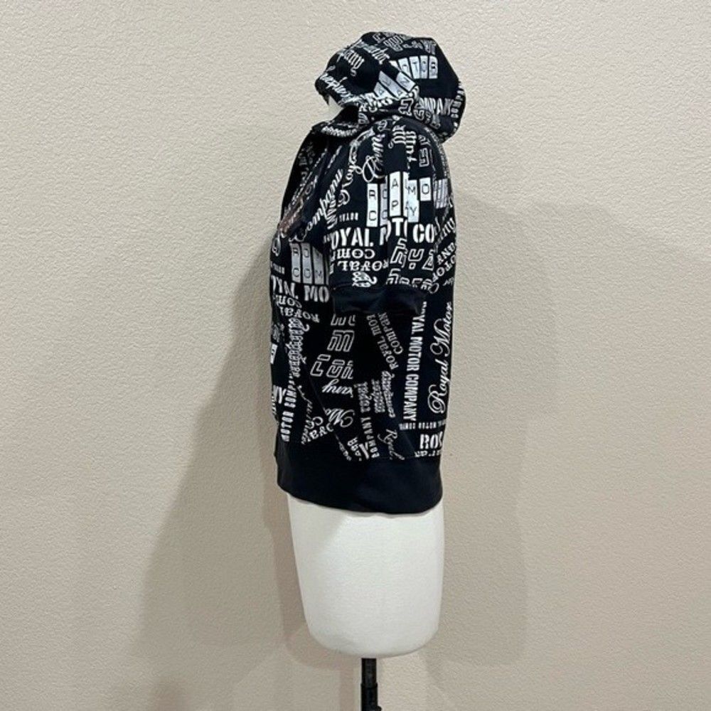 Feathers Royal Motor Company Short Sleeve Full Zip Hoodie Medium - Picture 14 of 16